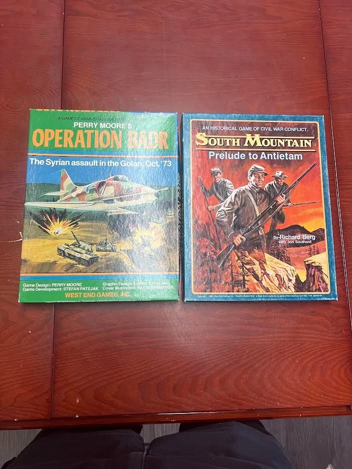 Lot of (2) West End War Games – South Mountain MOSTLY UNPUNCHED & Operation Badr