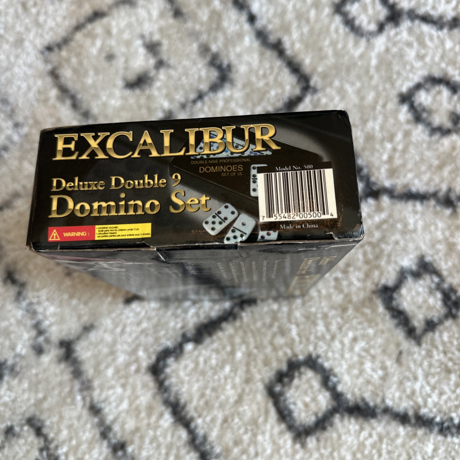 Excalibur Deluxe Domino Set 55 Pro Double 9 Dominoes Travel Case #500 Sealed