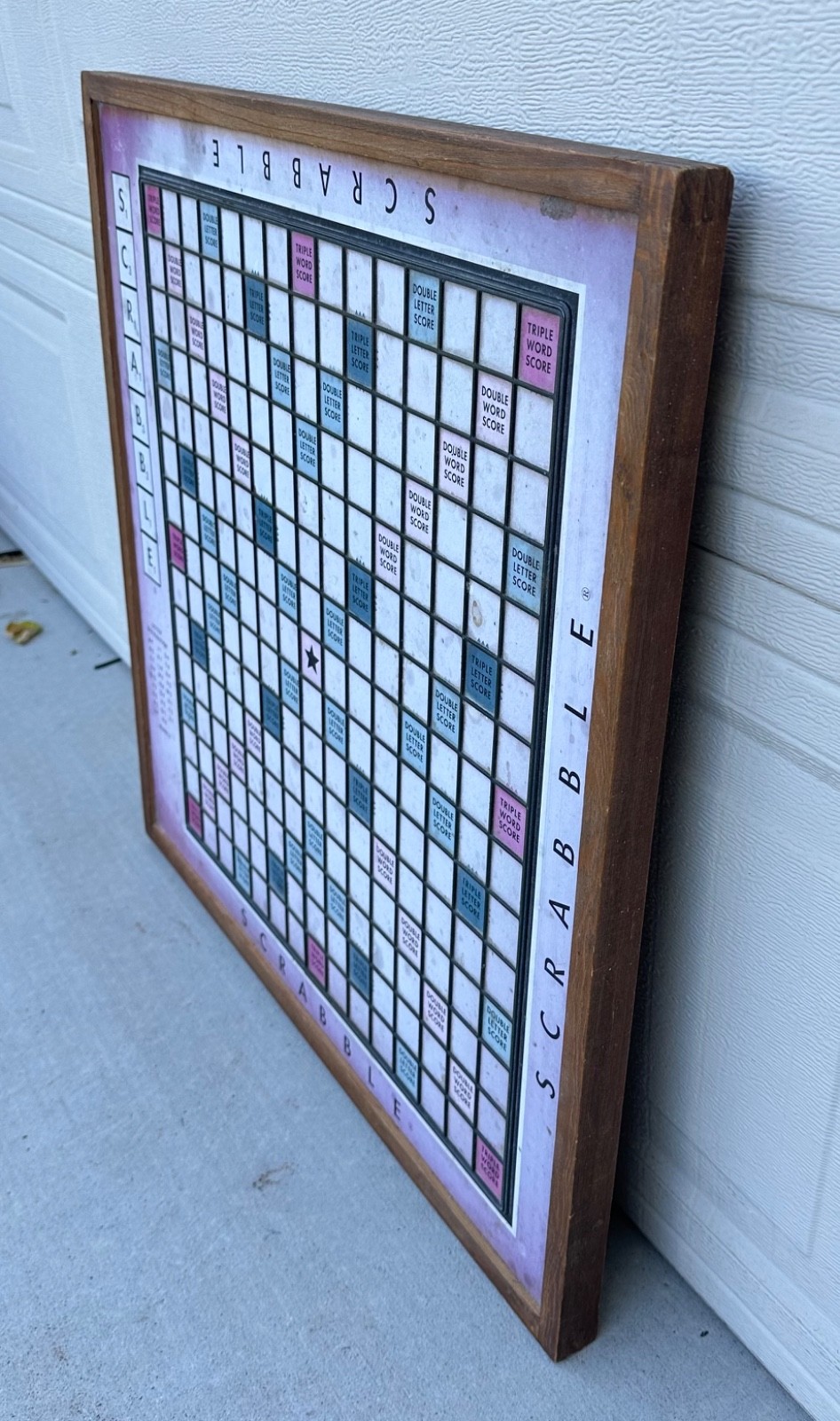 Restoration Hardware Giant Tabletop Scrabble Board Set Lazy Susan