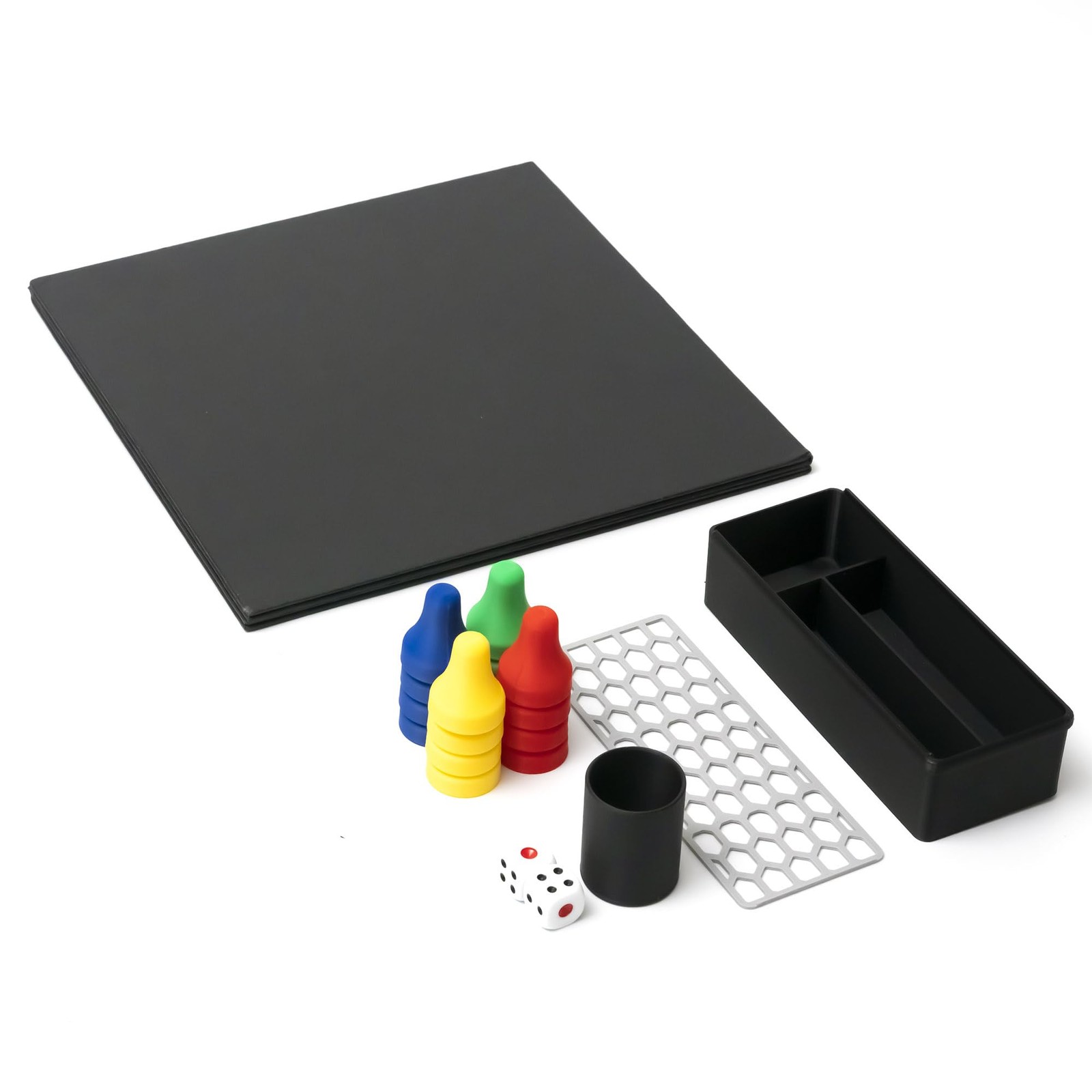 Premium Ludo Board Game Set – 20″x20″ Quad-Fold Game Board with 16 Colorful P…