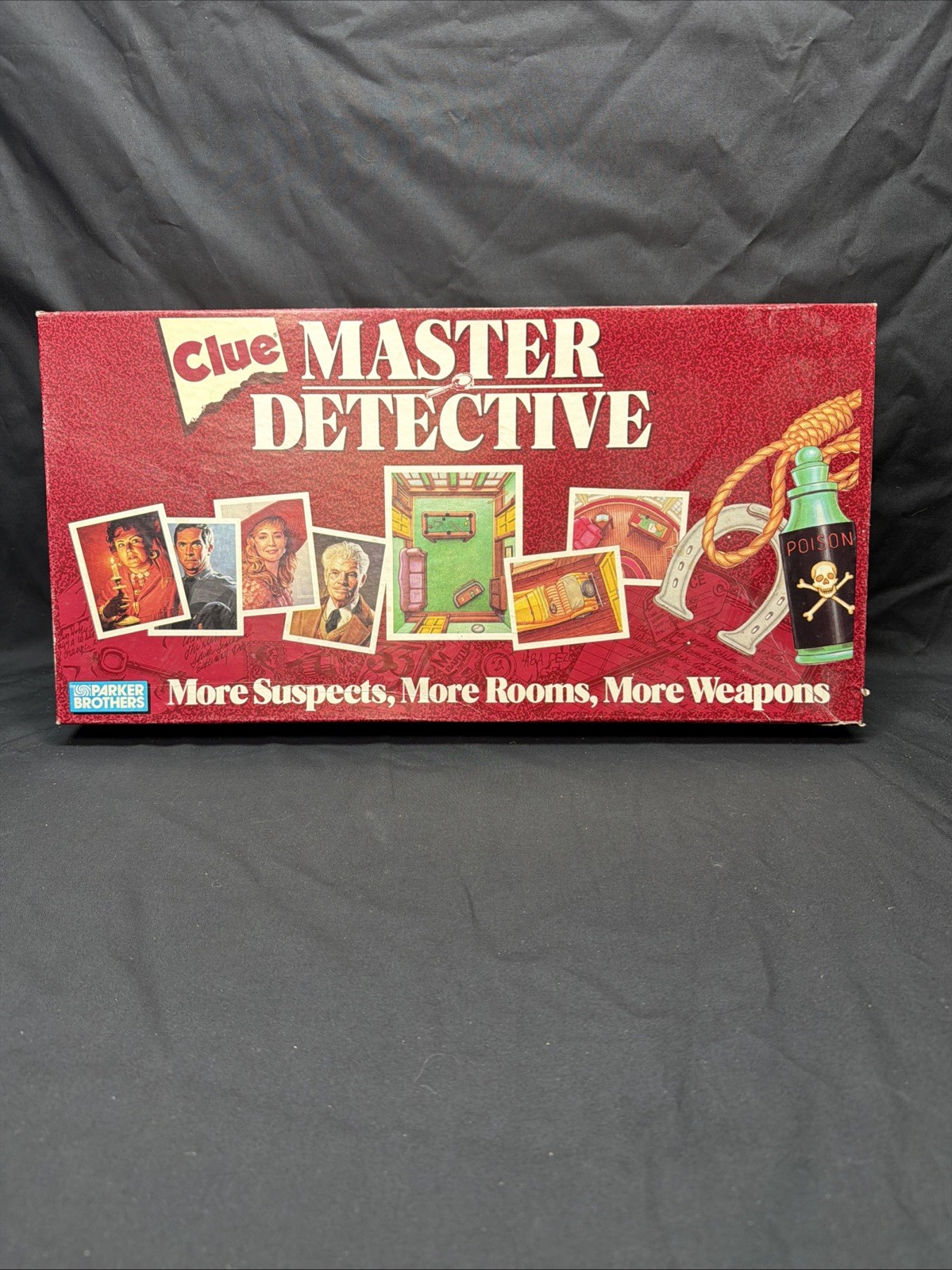 Clue Master Detective Board Game Parker Brothers Complete Vintage 1988