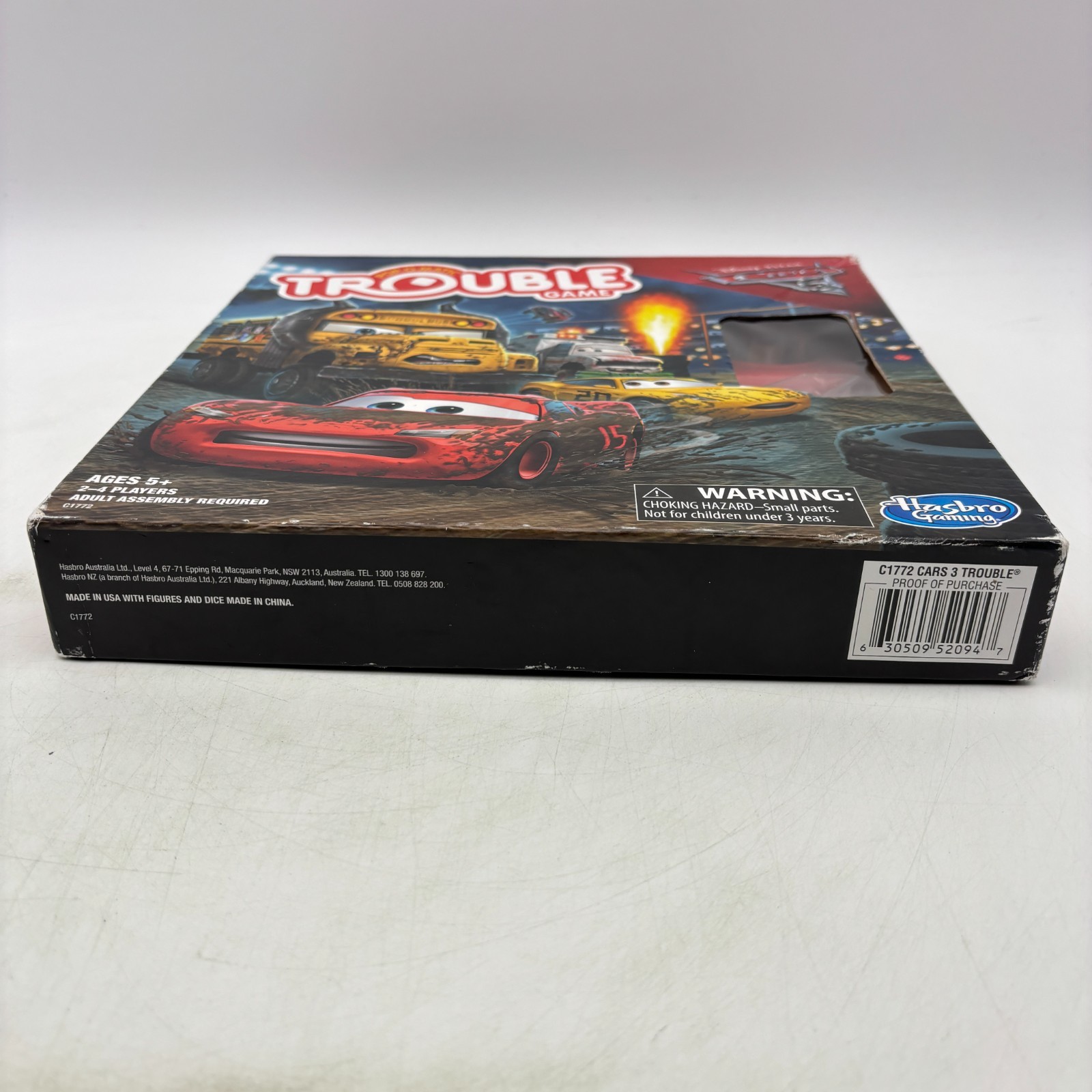 Disney Pixar Cars 3 Trouble Game COMPLETE Hasbro Gaming 2016 Pop O Matic Race