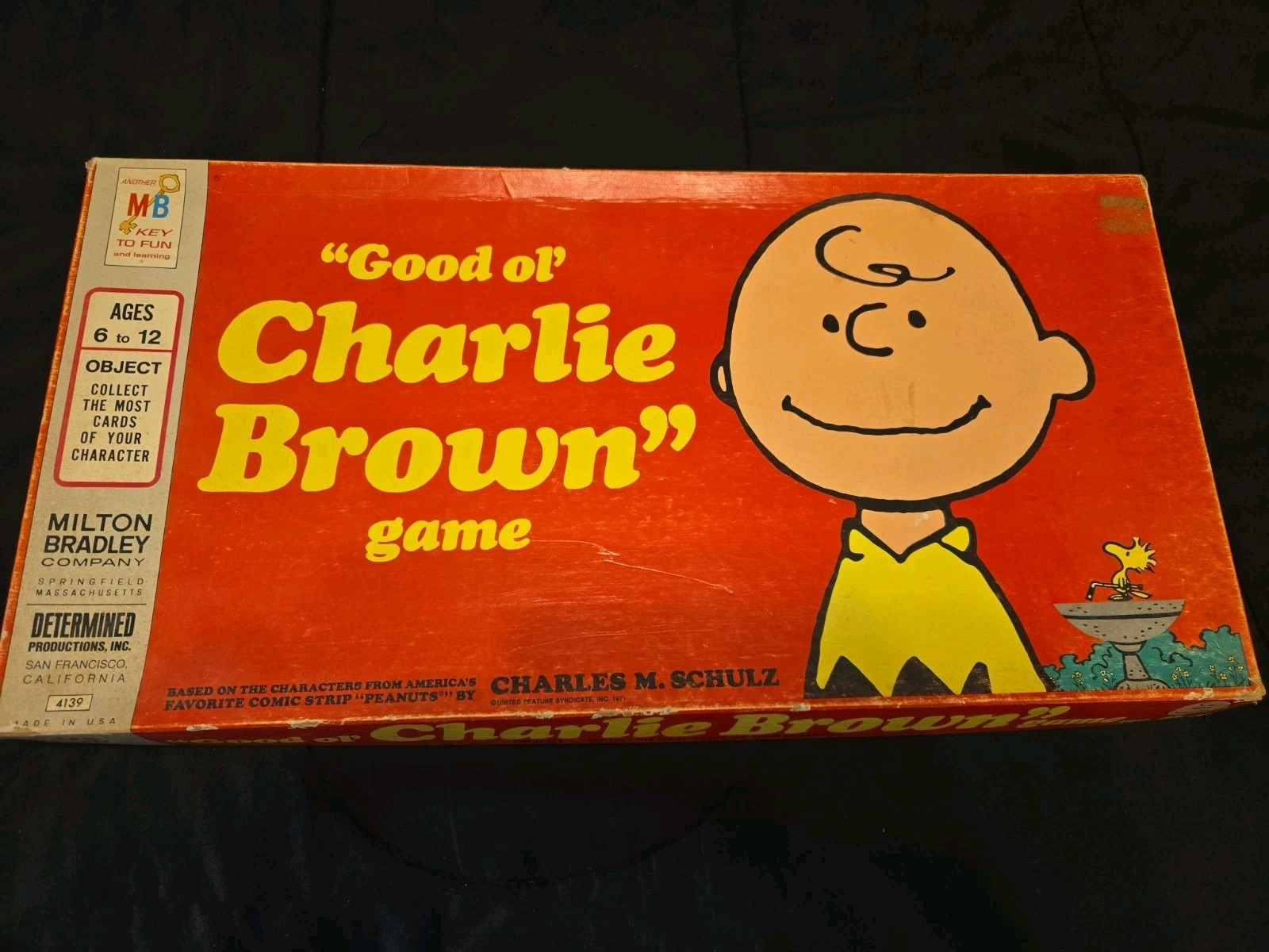 Vintage 1971 Milton Bradley GOOD OL CHARLIE BROWN Board Game 4139 Used