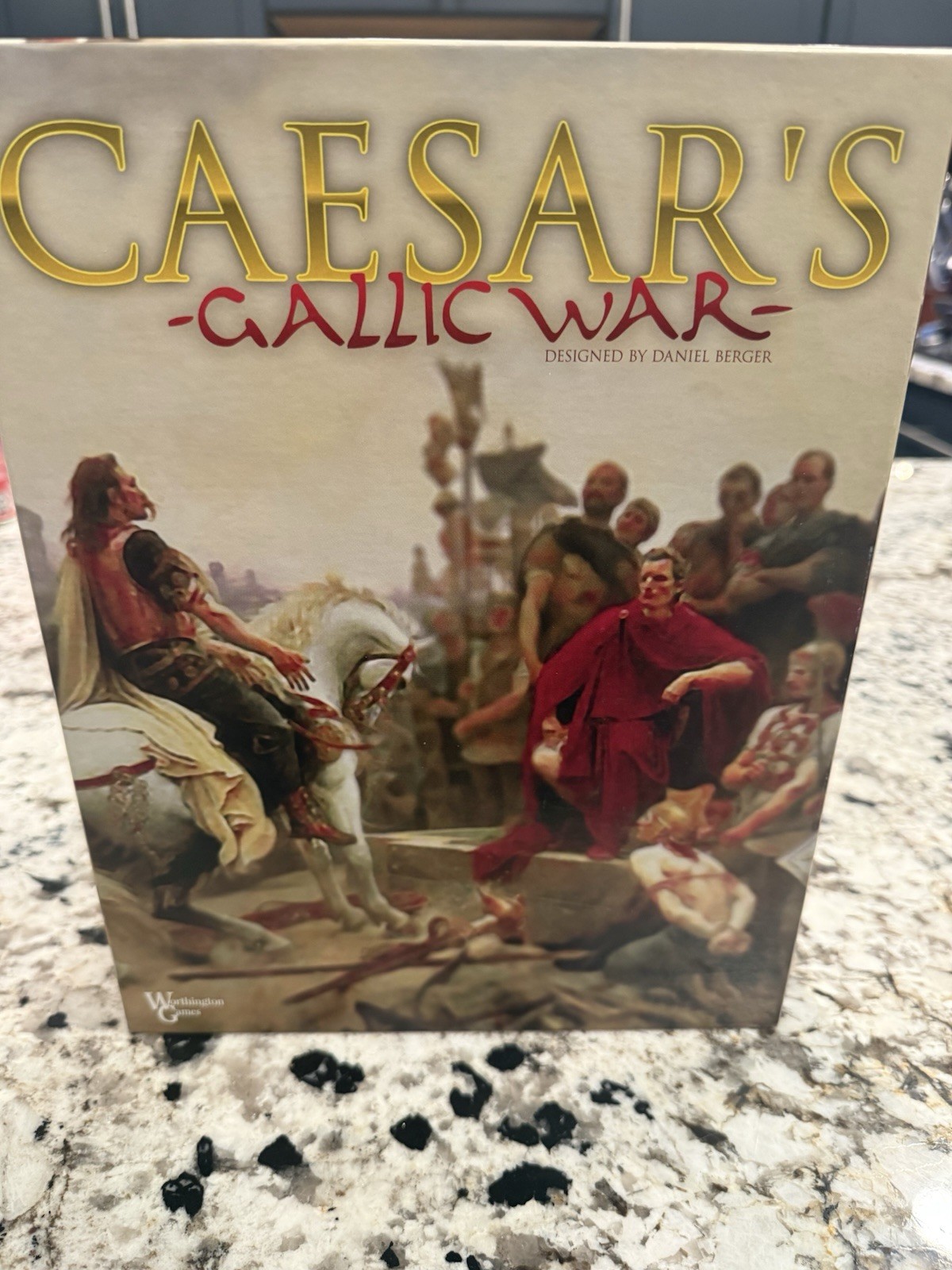 Caesar’s Callic War Board Game Worthington Games “punched “