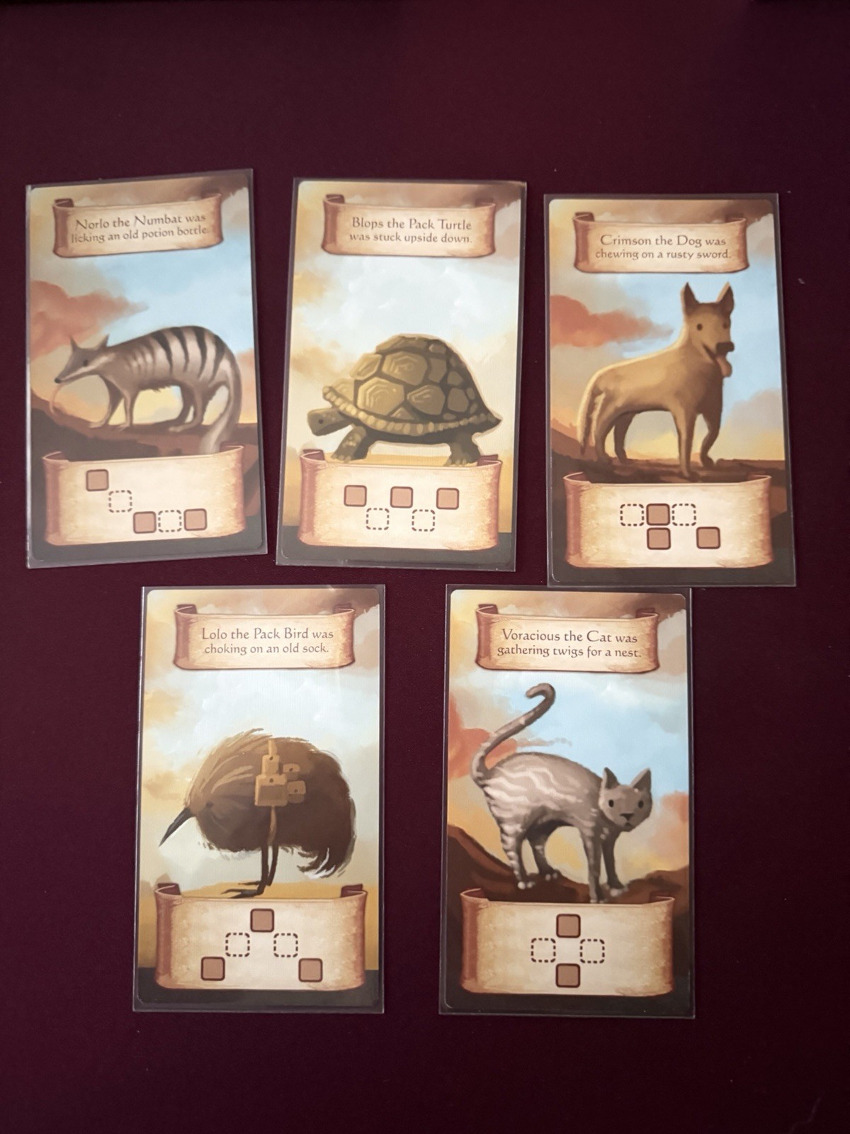 Roam Ryan Laukat Red Raven + Metal Coins + Gem Maps + Animals Promo + Sleeved