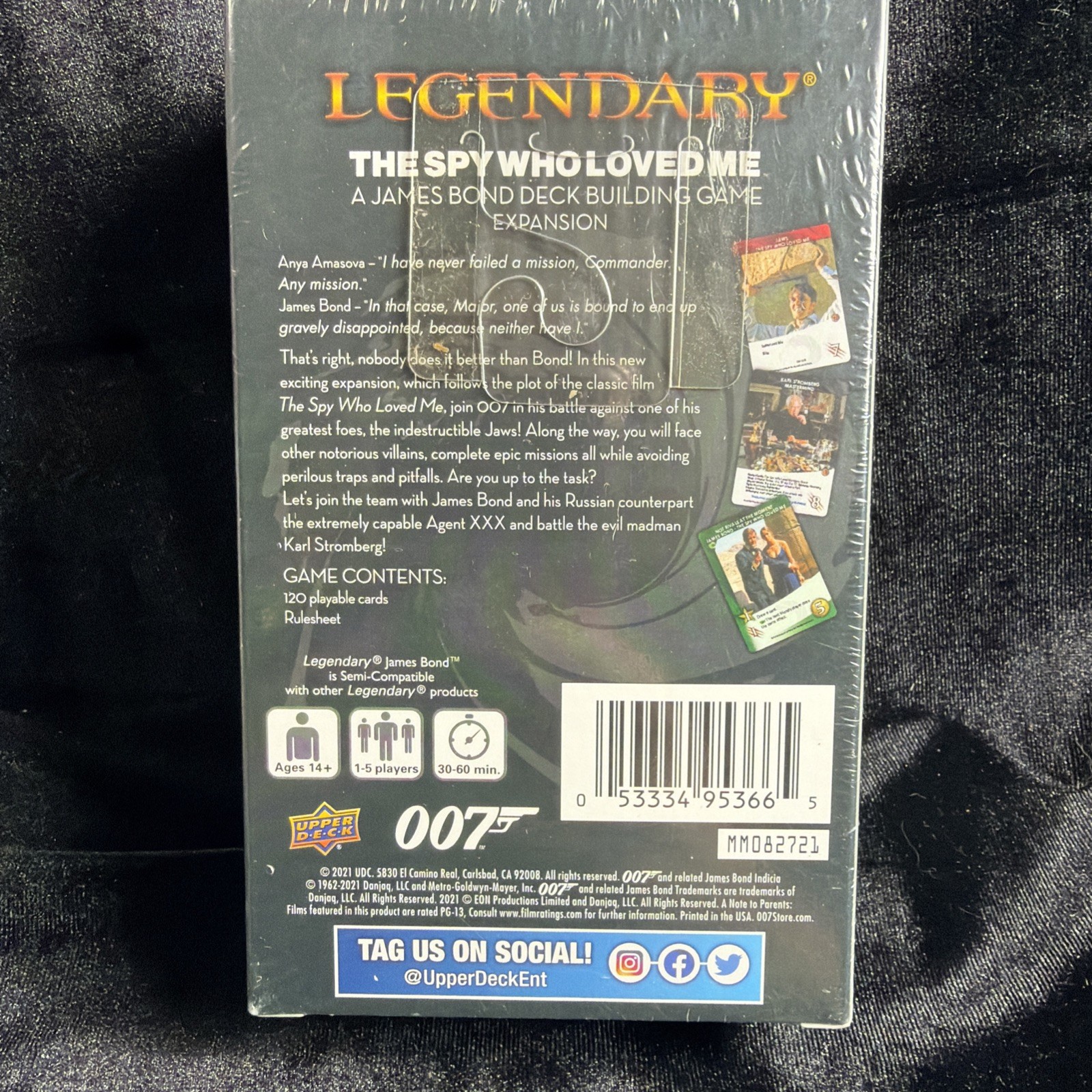 Legendary 007 James Bond Spy Who Loved Me Deck-Building Game Expansion Upper NEW