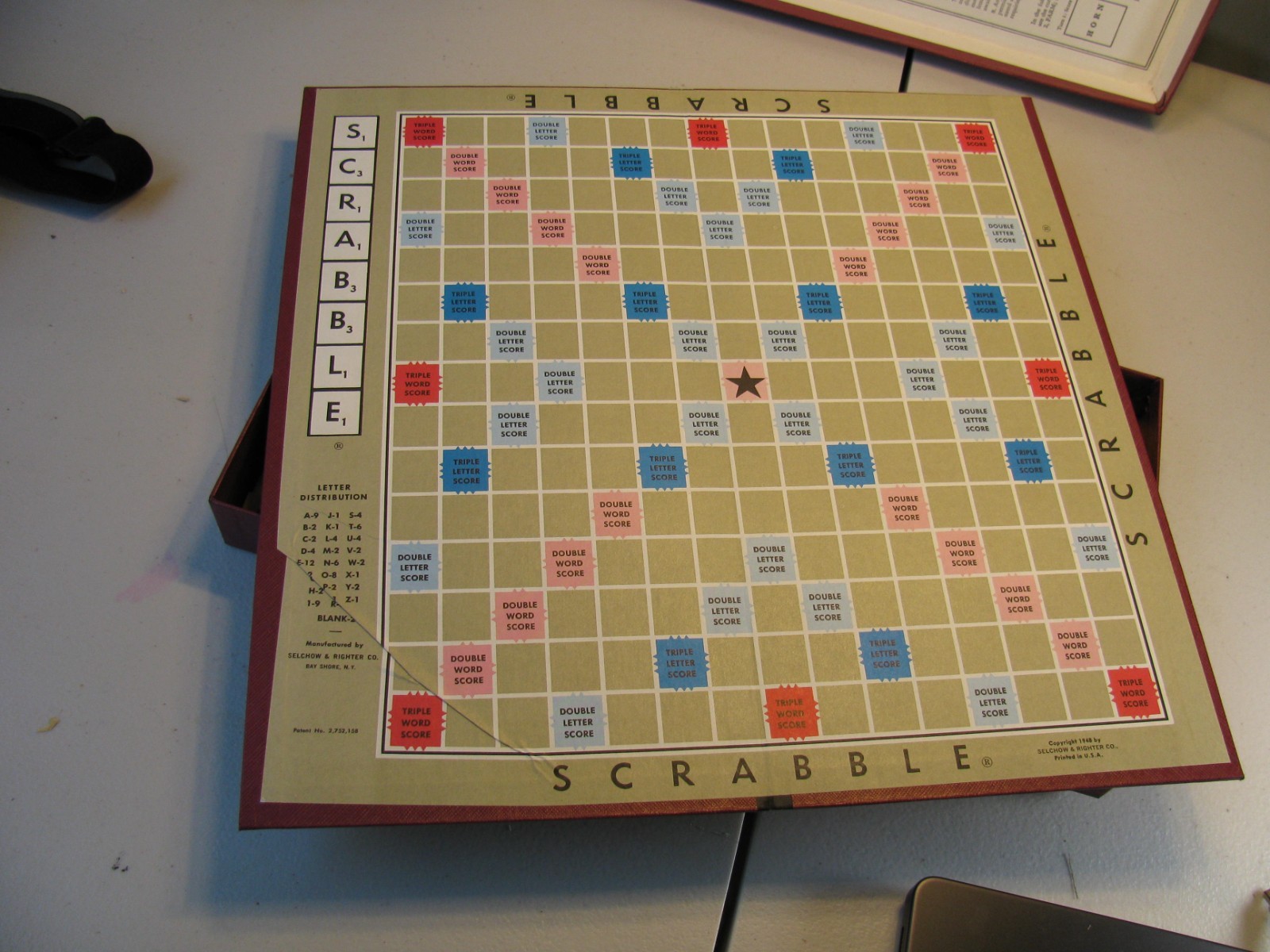 Vintage 1976 Selchow & Righter Co Scrabble Board Game Complete Set-Very Nice!
