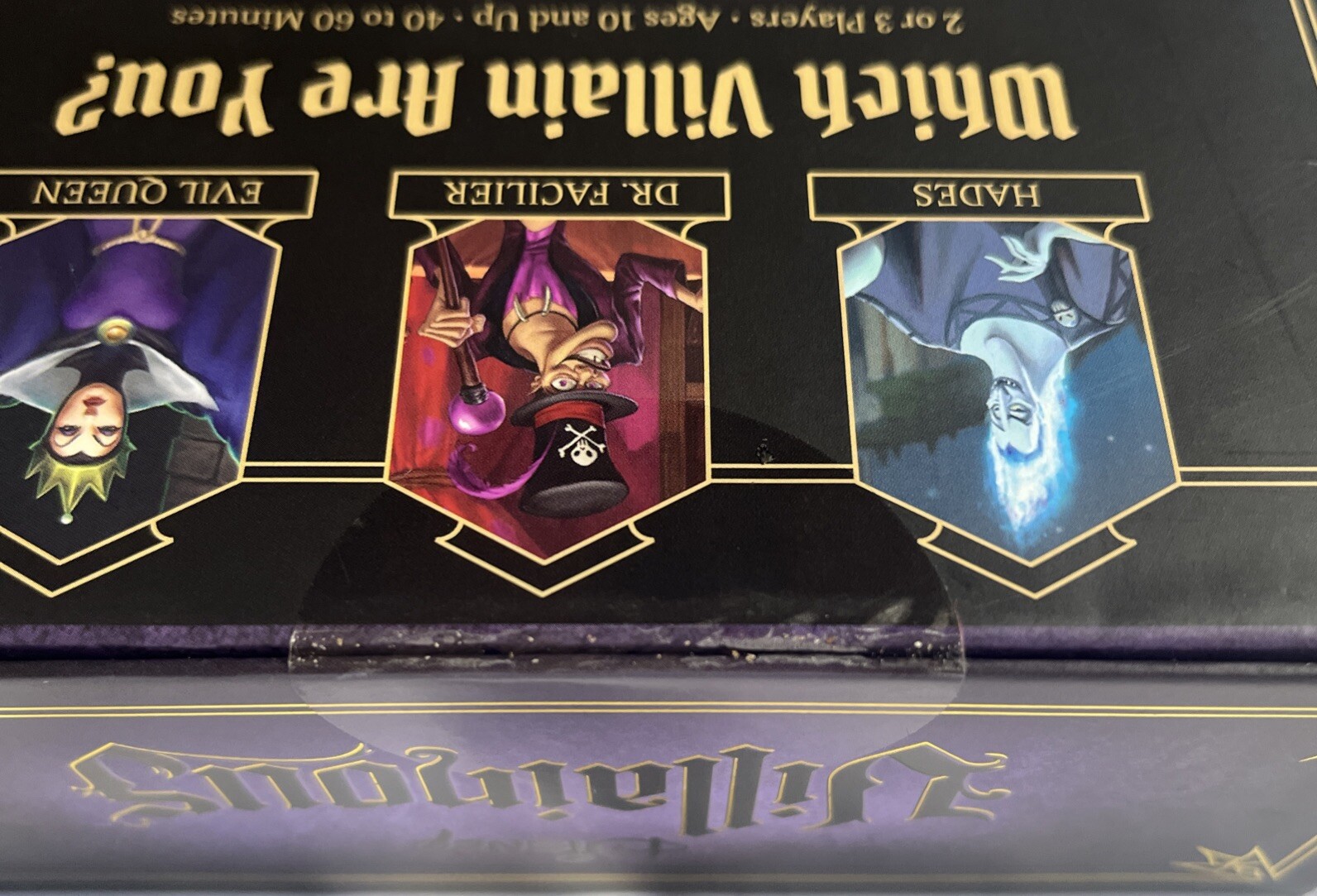 Disney Villainous -Wicked to the Core board game Hades, Dr. Facilier, Evil Queen