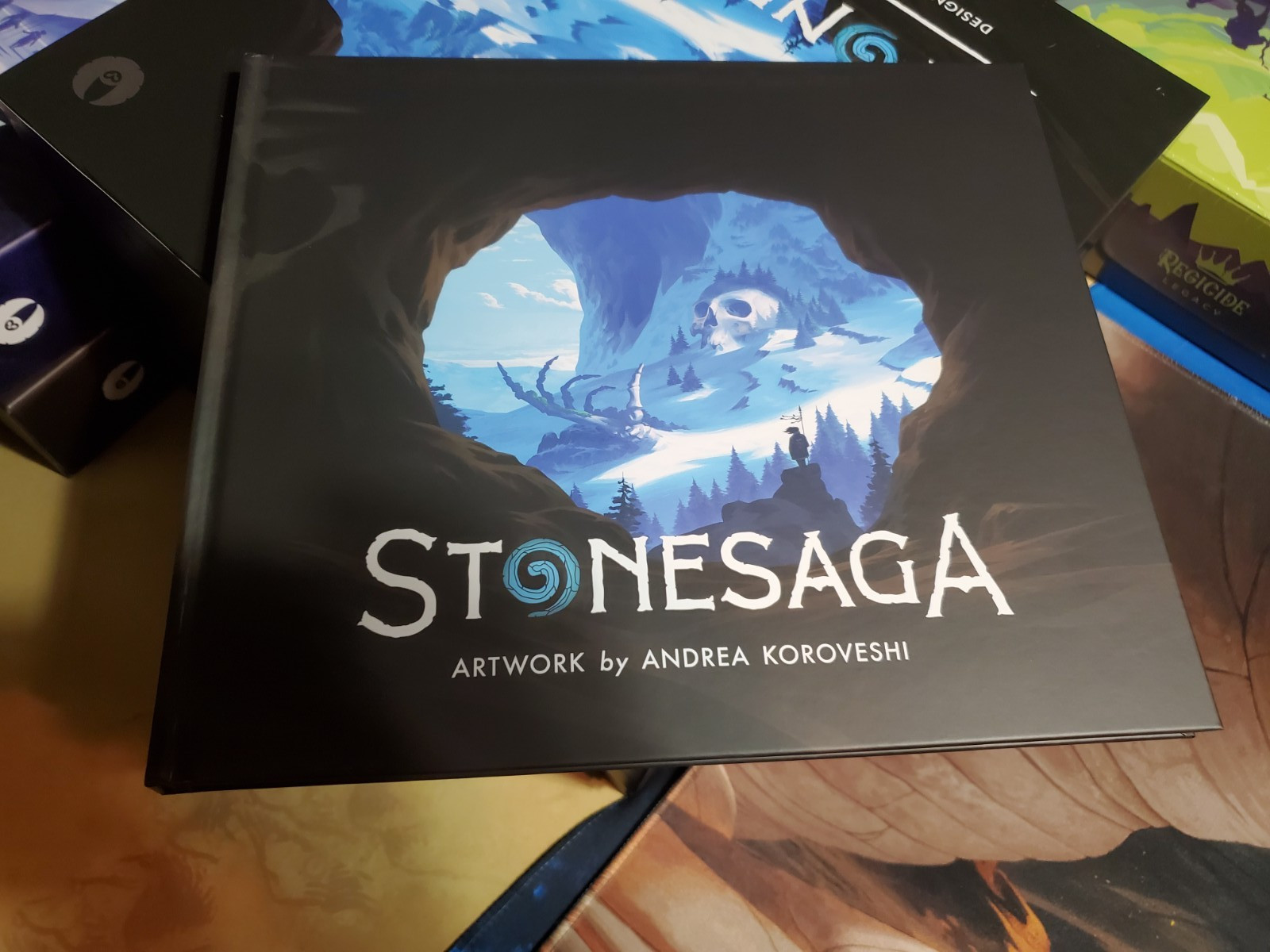 Stonesaga Board Game + Expansions + Mat + Art Book