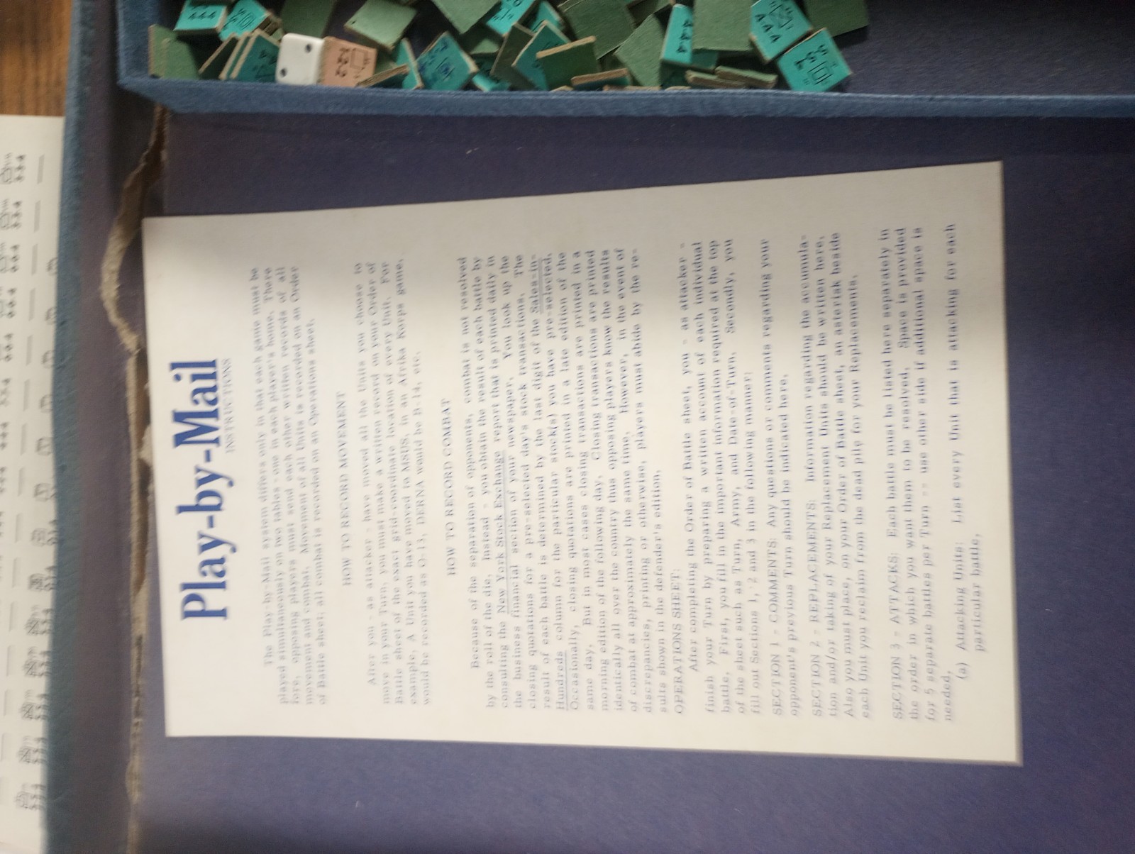 Vintage 1961 D-Day World War II Invasion Board Game #508 Avalon Hill WWII D Day