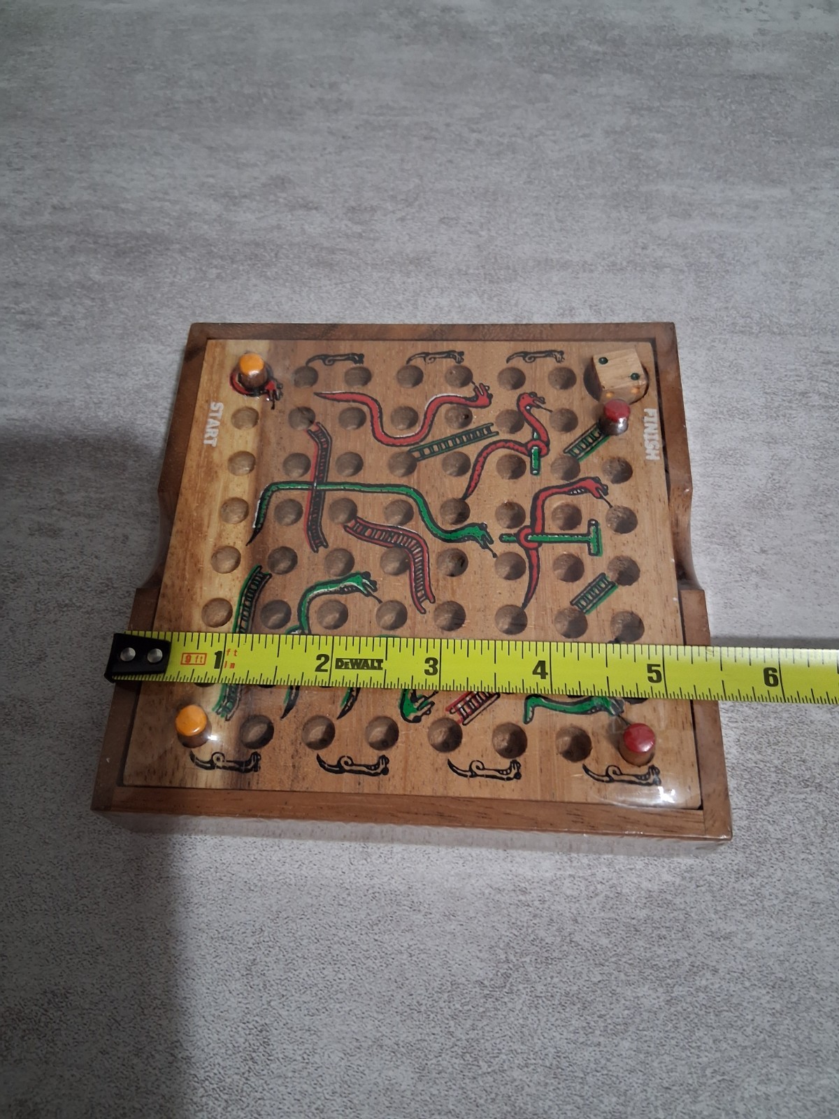 Real Wood – Snakes and Ladders Classic Board Game (NEW)