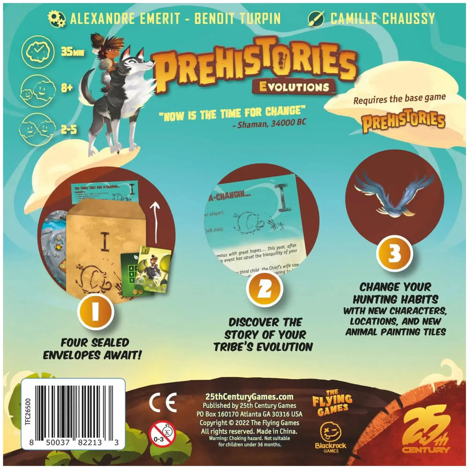 Prehistories: Evolutions – Board Game Expansion – 25th Century Games