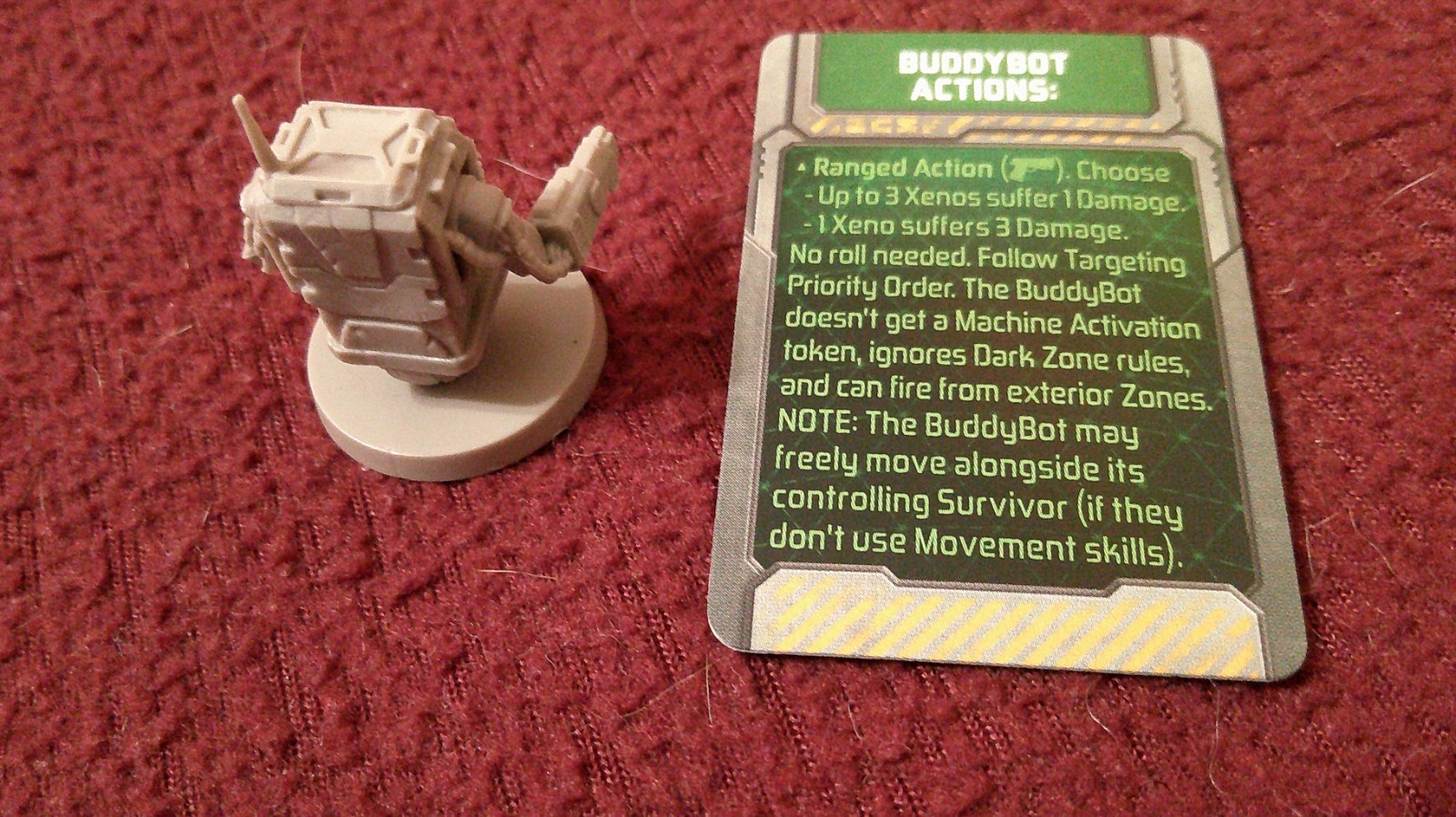 Buddybot Zombicide Invader Kickstarter exclusive w/ card Claptrap Borderlands