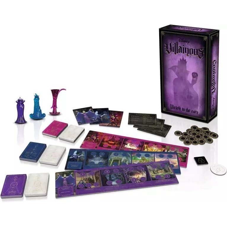 Disney Villainous Board Game Bundle The Worst Takes It All & Wicked To The Core
