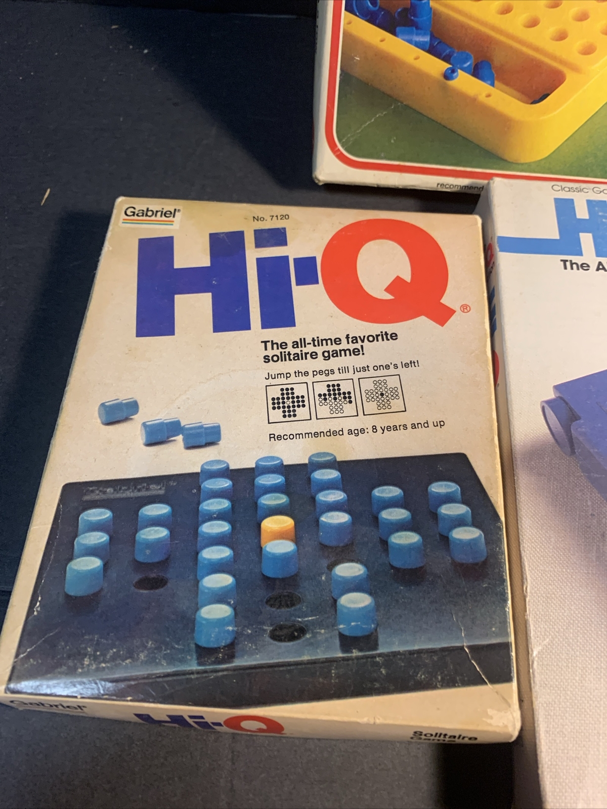 Lot of 3 Vintage Take 5 Gabriel / Ideal Hi-Q Games Take 5 Solitaire Peg Jump