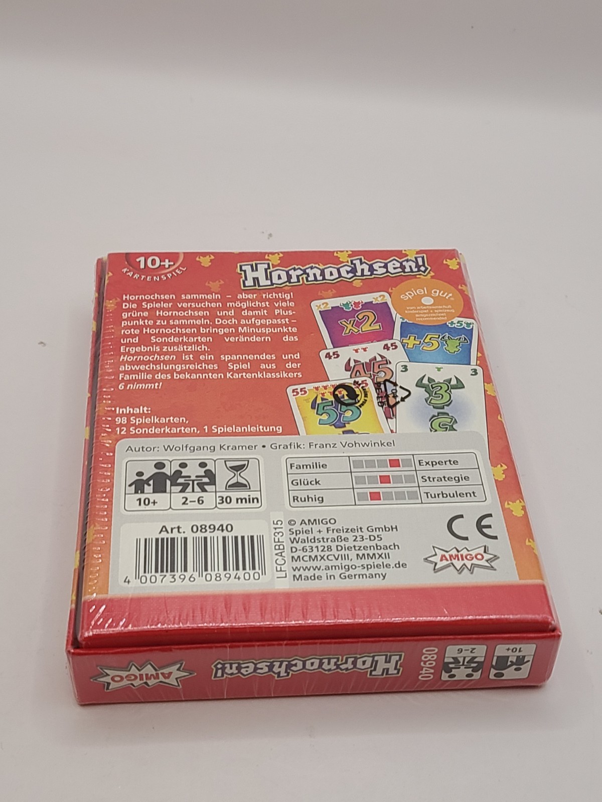 Amigo 08940 Hornochsen! – German Card Game SEALED NEW