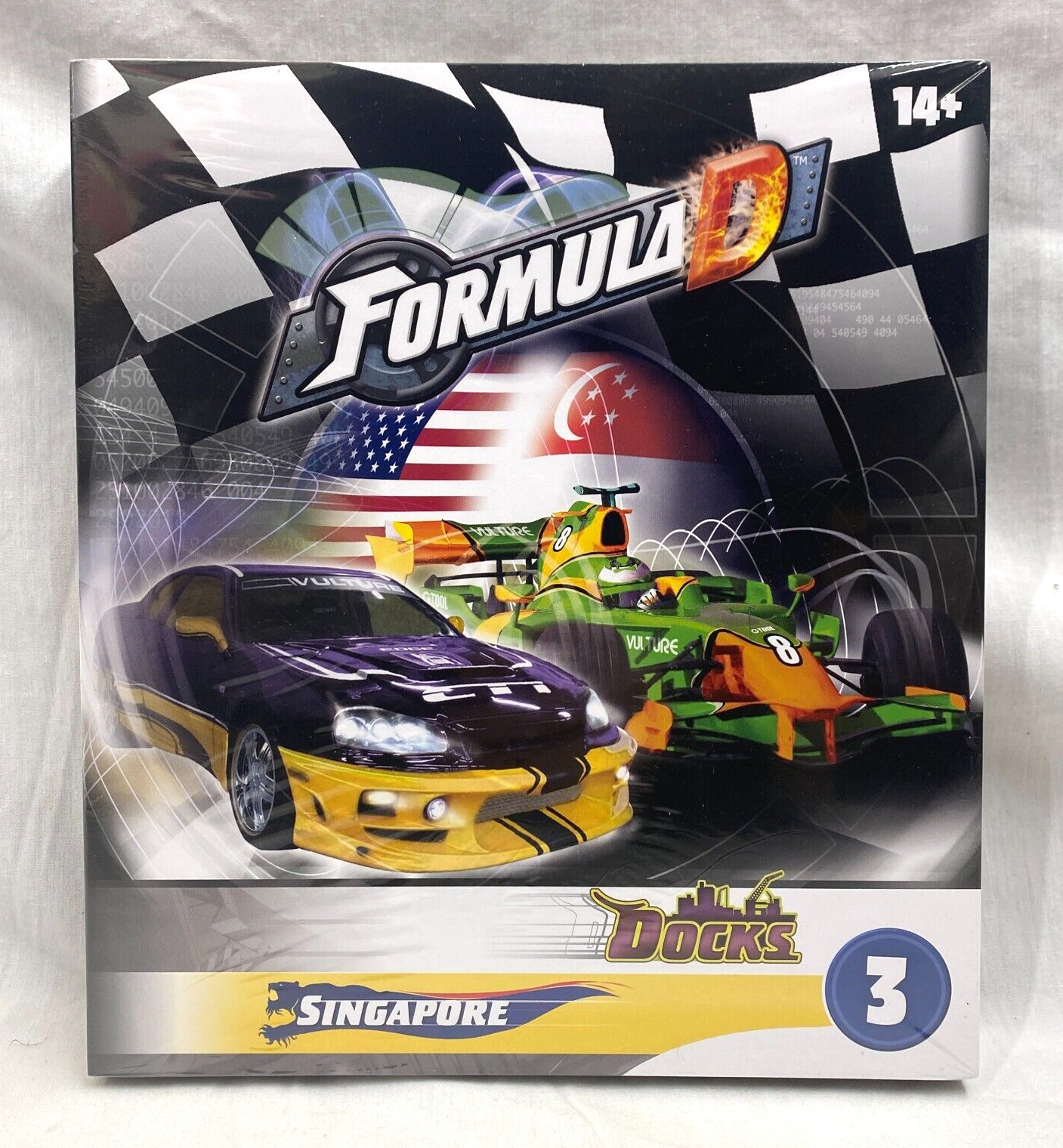 Formula D: Circuits 3 – Singapore & the Docks Board Game Exp Track Pack New SW