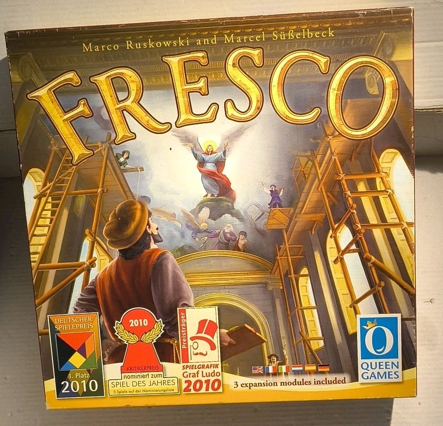 Fresco Board Game Queen Games Renaissance Strategy Award-Winning FREE SHIPPING