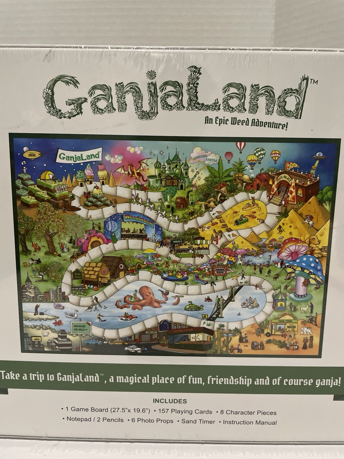 Ganjaland Board Game | An Epic Weed Adventure Adults Sealed