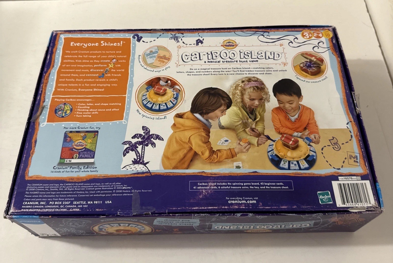 Cariboo Island Treasure Hunt Game by Cranium – 2008 Edition – Complete! Ages 3+