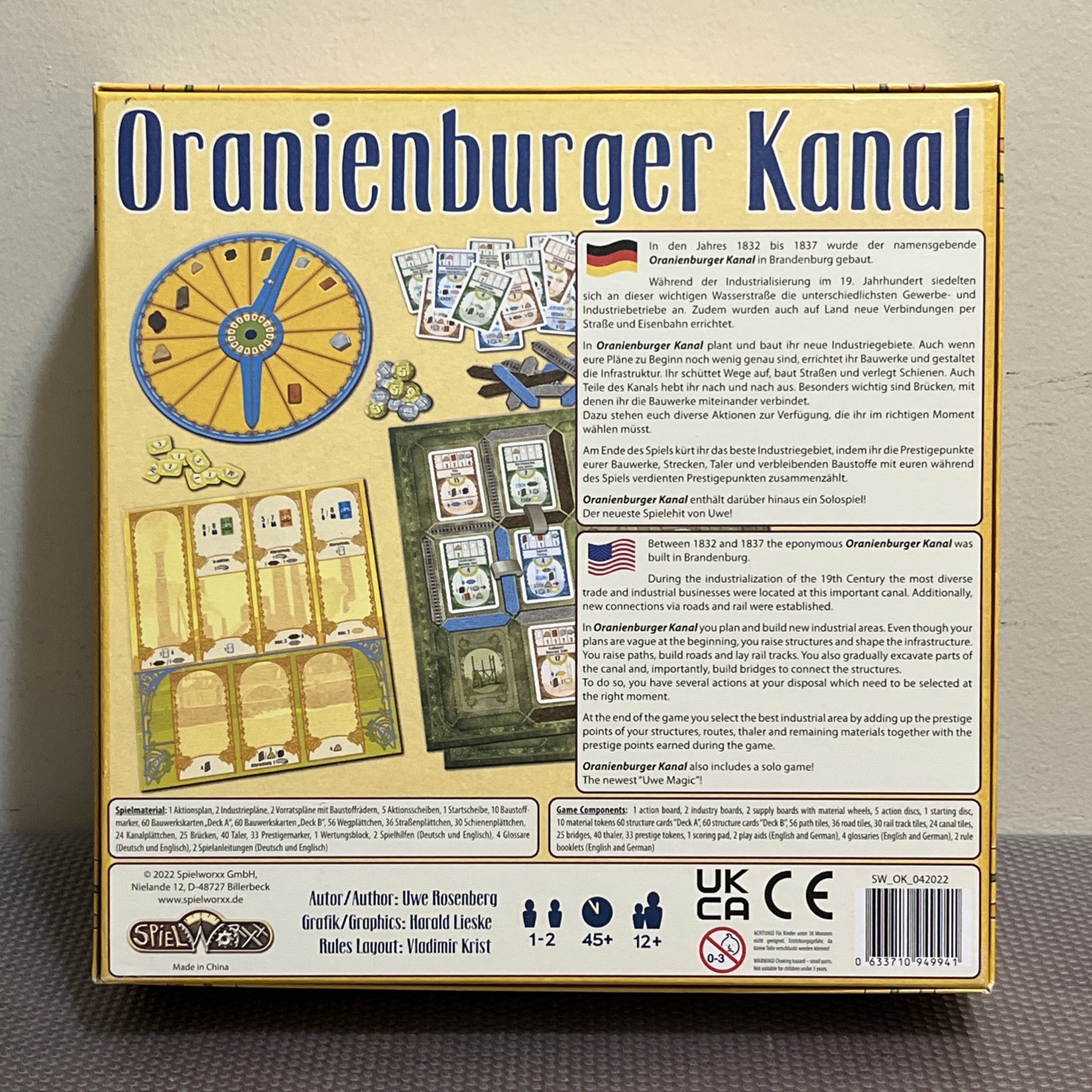 Spielworxx Oranienburger Kanal Board Game (German/English Ed) w/ 2 Expansions
