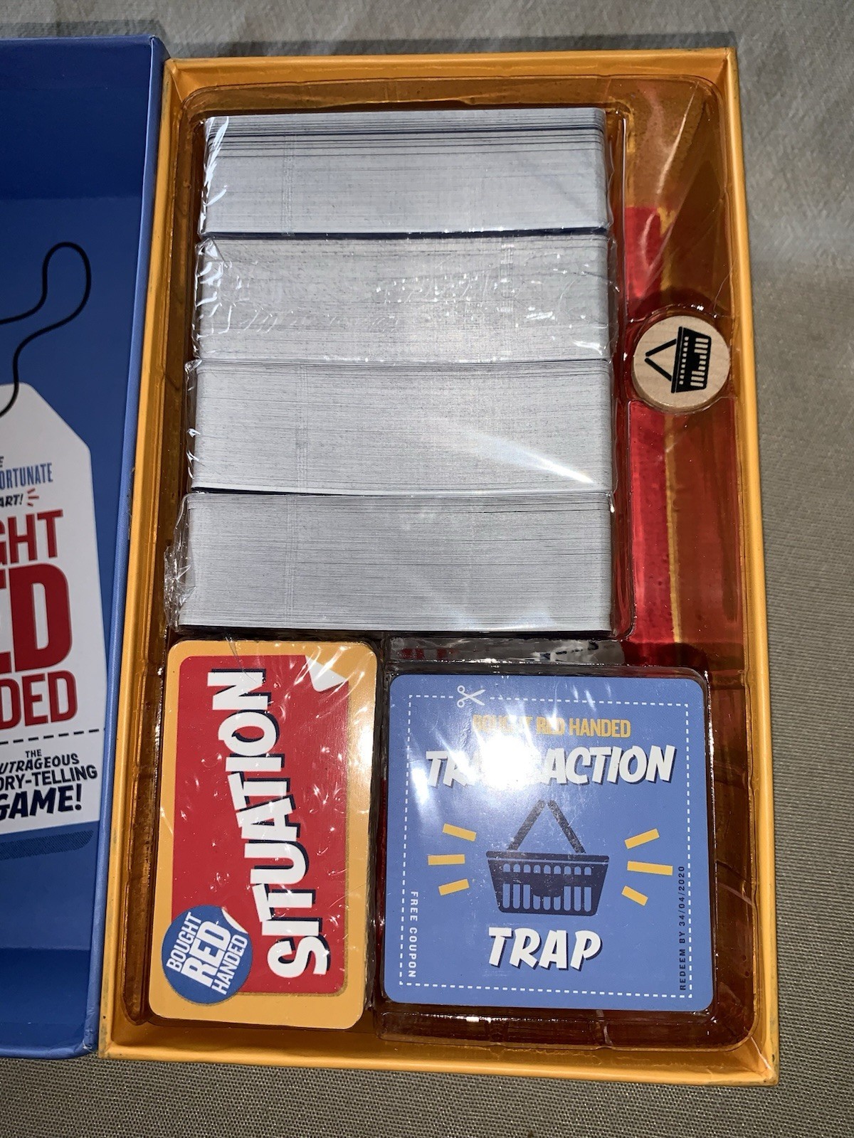 NEW ~ Bought Red Handed | The Outrageous Story-Telling Party Game 3+ players NOB