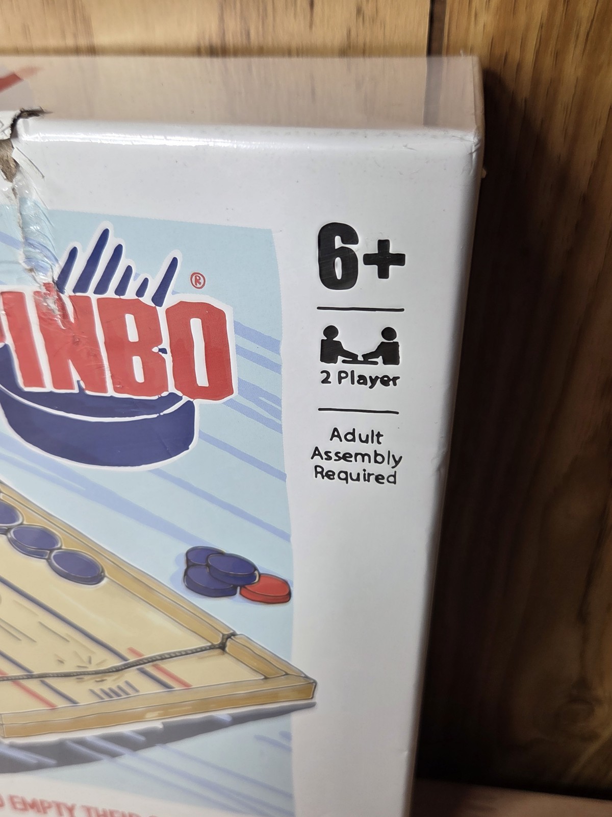 Pinbo Classic Slingshot Game Foldable 2 Player Wooden Tabletop Arcade Kids NEW