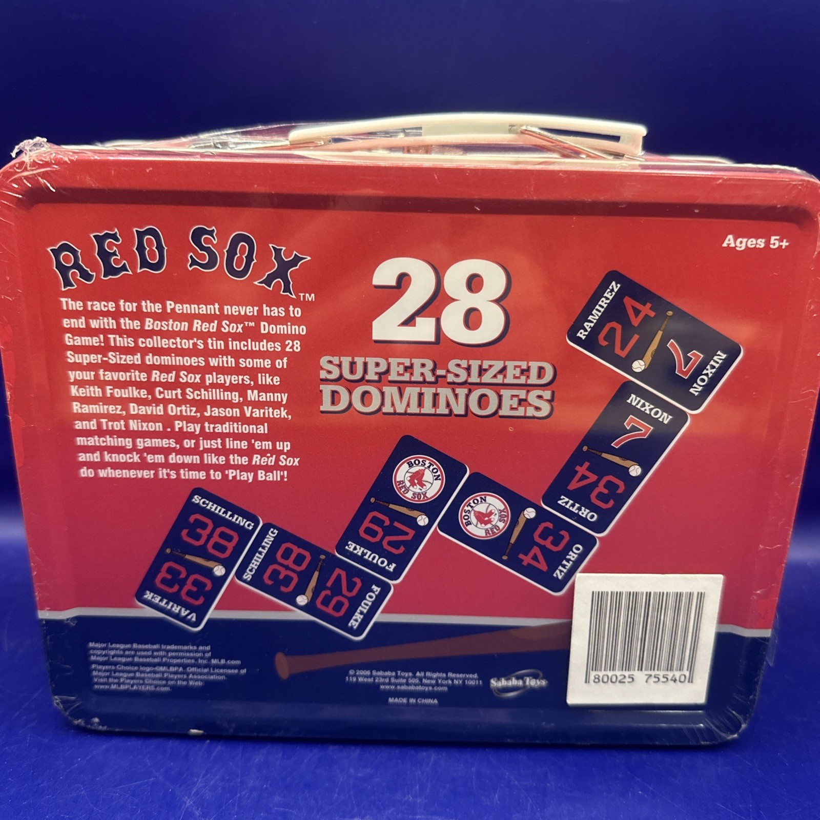 New! 2006 Boston Red Sox “Super-Sized” 28 Dominoes Sababa Toys Collector Toys