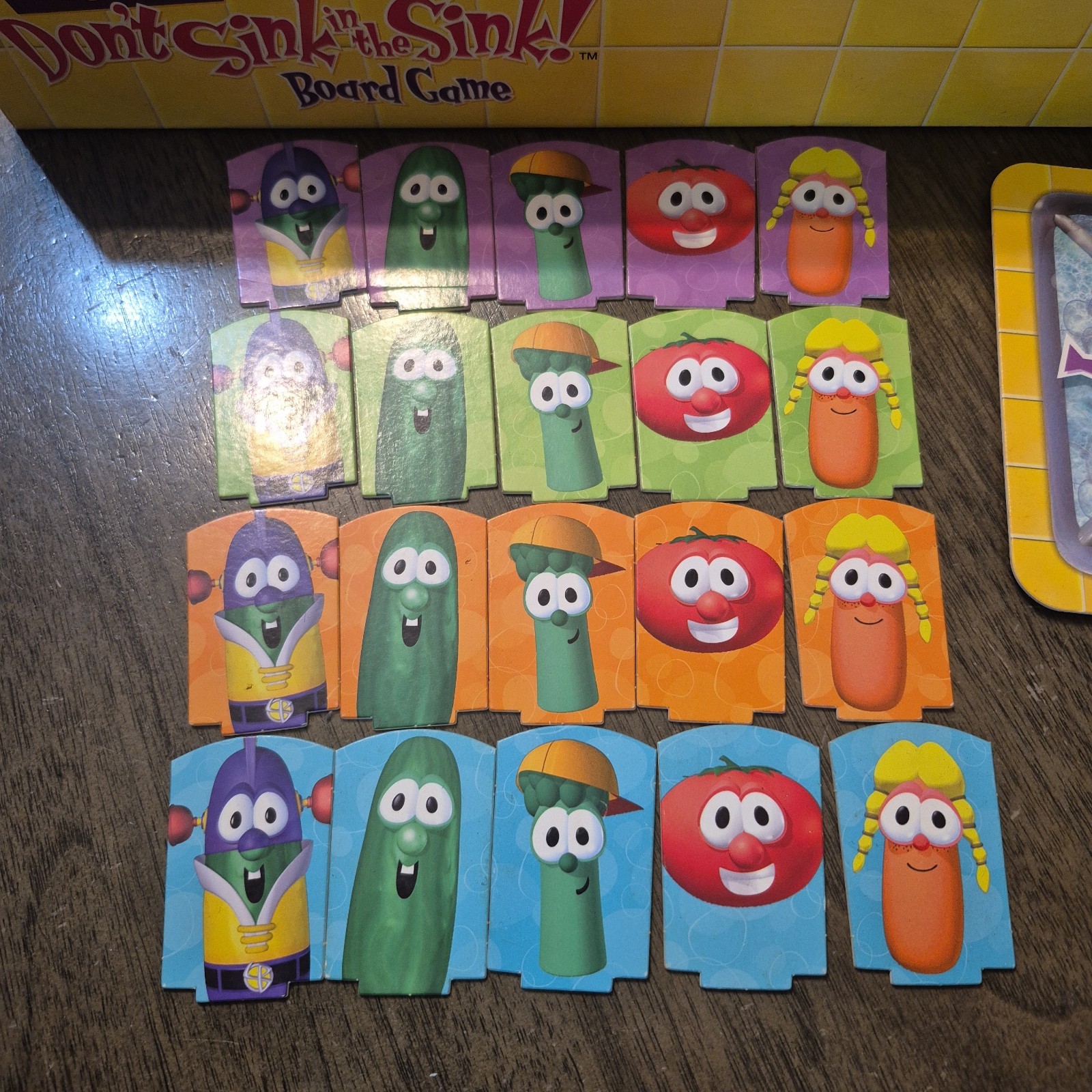 Vtg “Don’t Sink in the Sink!” VeggieTales Board Game 100% Rare READ