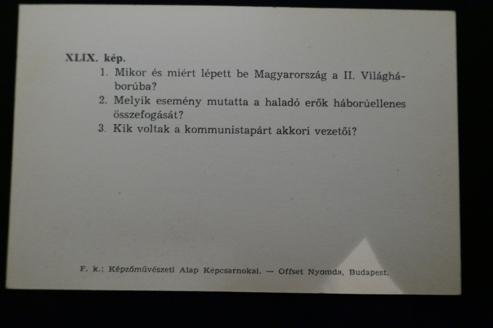 1950’s Rare Vintage Hungarian Budapest Hungary History Memory Game Flashcard Art