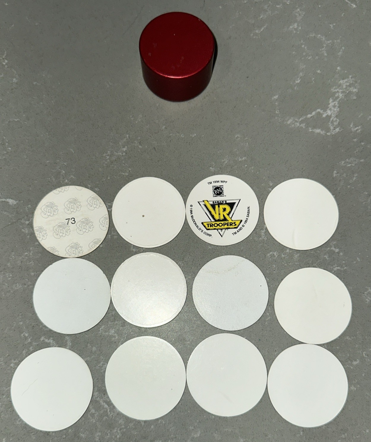 VINTAGE 1990s Lot of 104 POISON Skull Bones Pogs Slammer Whammers Milk Caps