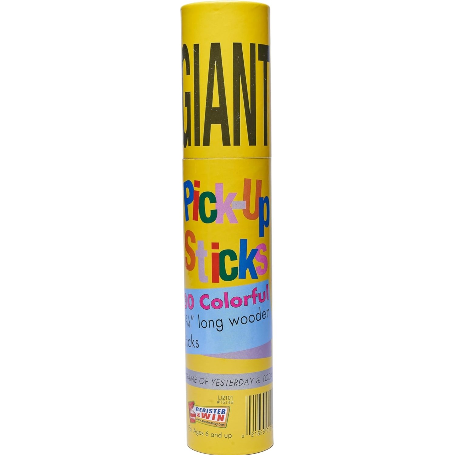 Giant Pick Up Sticks Game Classic Fun Yellow One Size