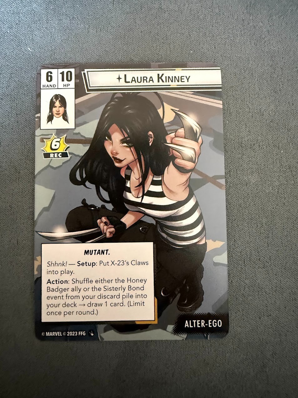 [Marvel Champions LCG] X-23 (Alternate Art) – NeXt Evolution Promo Card – NM