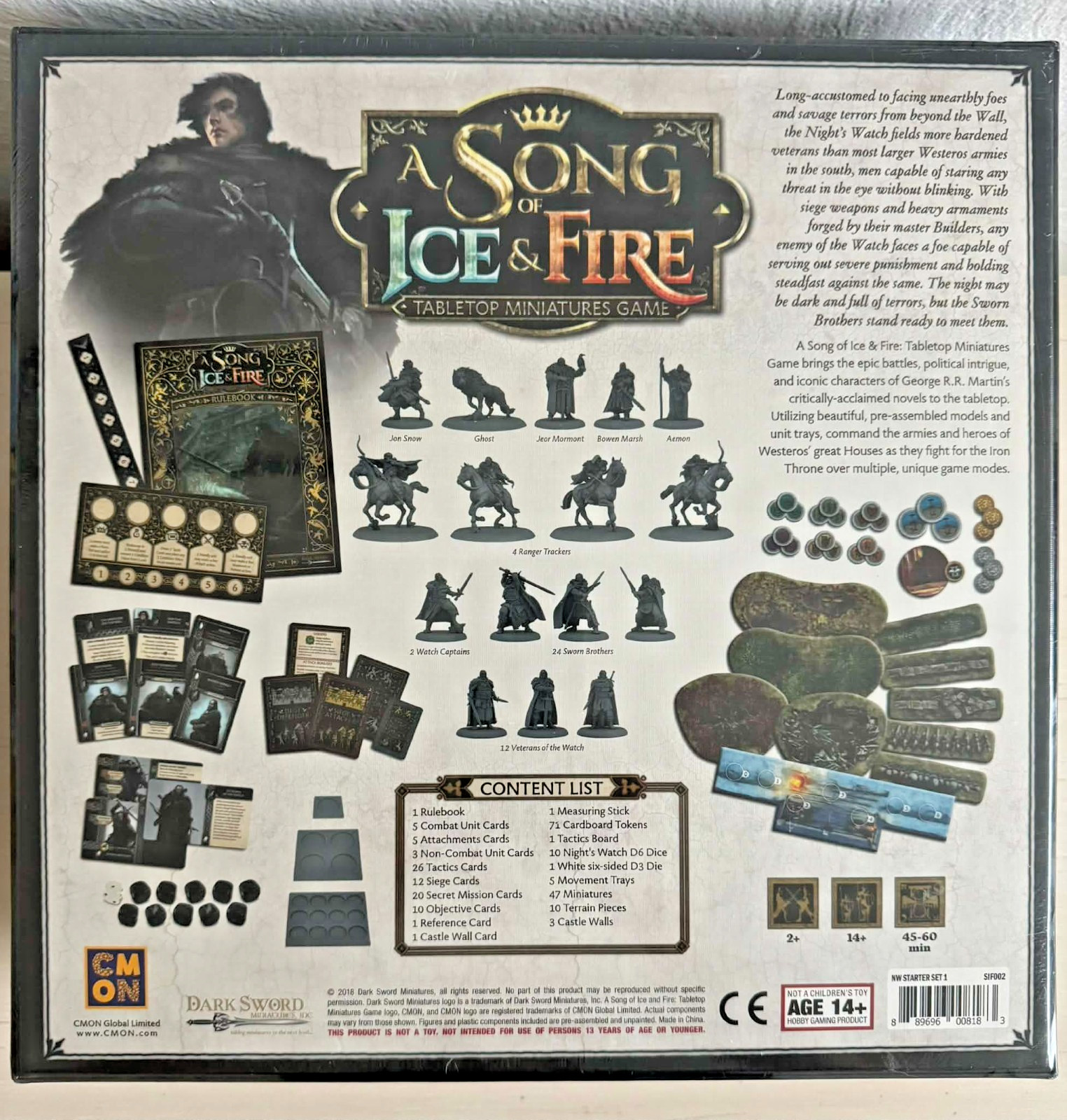 A Song of Ice & Fire: Tabletop Miniatures Game Night’s Watch Starter Set, by CMO