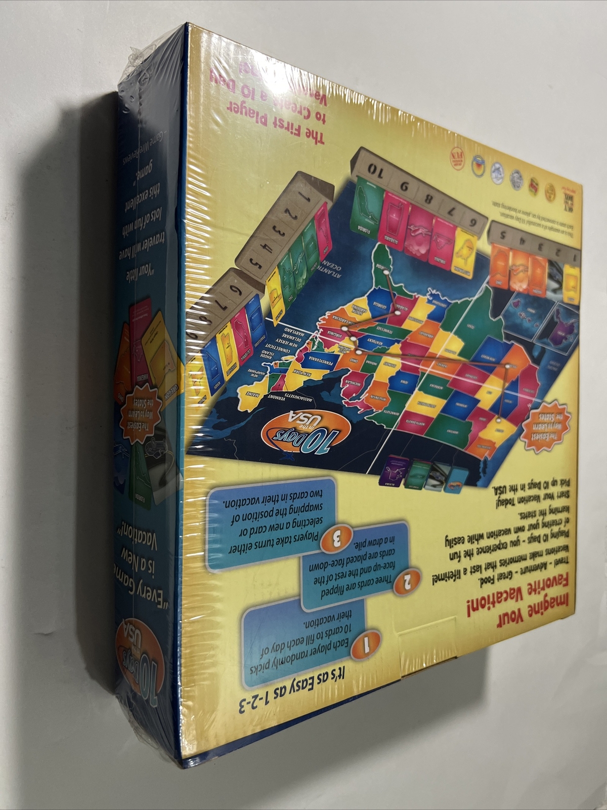 10 Days In the USA Strategy Board Game by Out Of The Box Games 2014 NEW Sealed