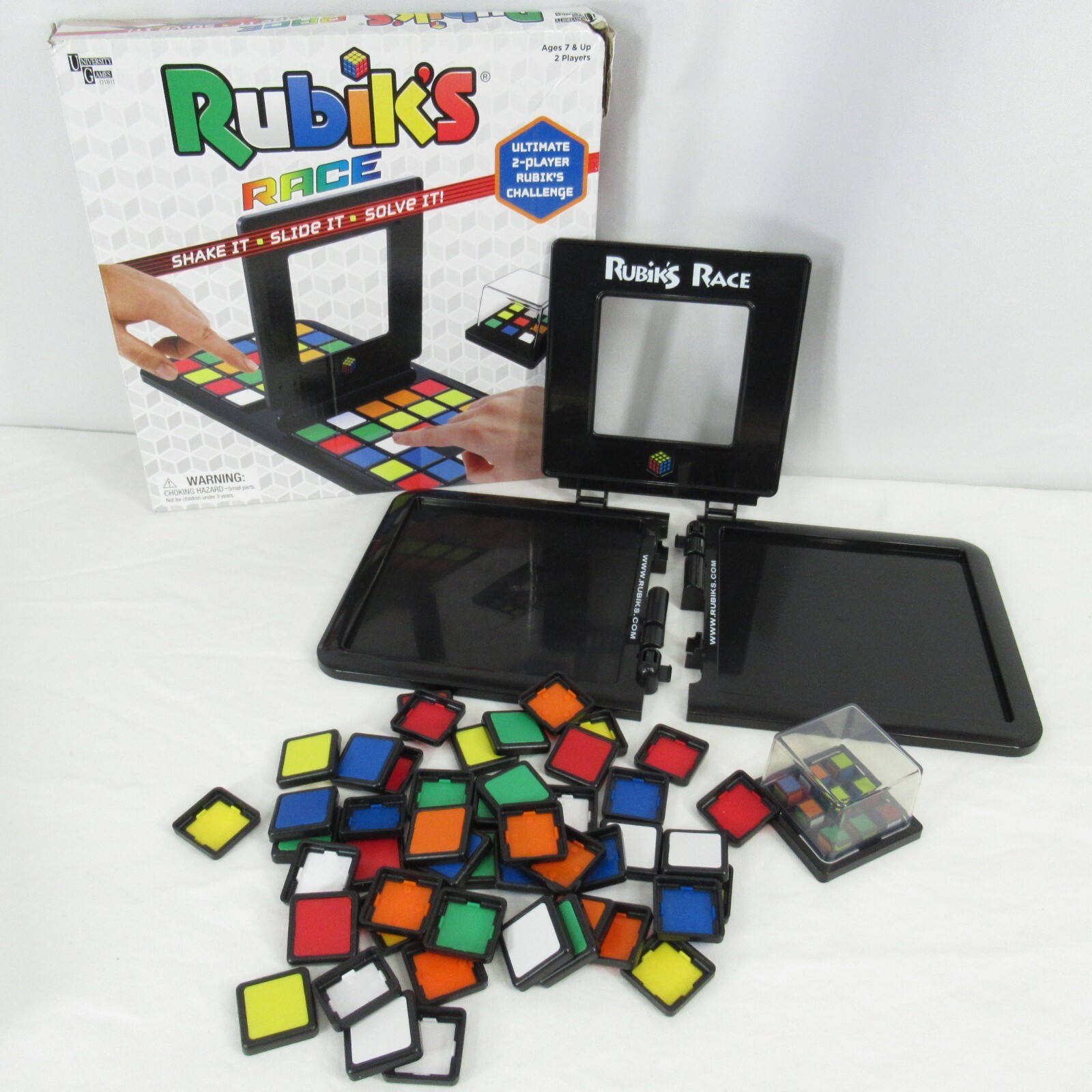 Rubiks Race Game Fast Paced Square Shifting Age 7 Plus Rubiks Cube COMPLETE