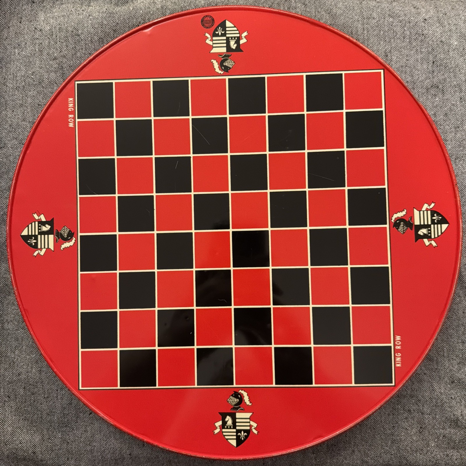 Vintage Chinese Checkers / Checkers Game Tin – No Game Pieces