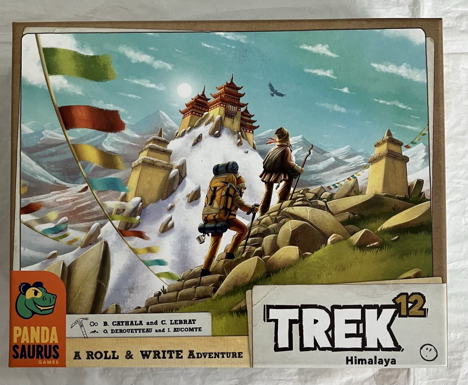 Trek 12 Himalaya A Roll & Write Adventure Board Game Pandasaurus Games Open Box