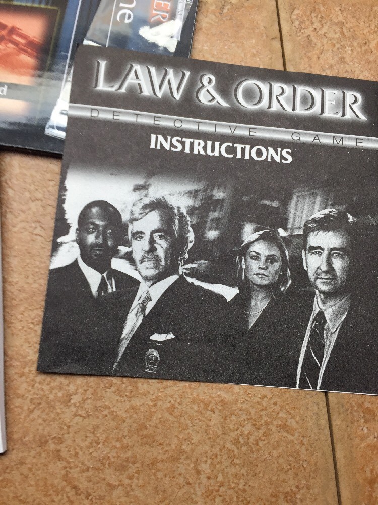 Law & Order detective game by Cardinal
