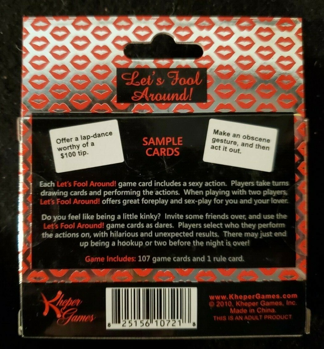 ADULT CARD GAME: LET’S FOOL AROUND – Couples Foreplay Sex Fun / Stag or Stagette