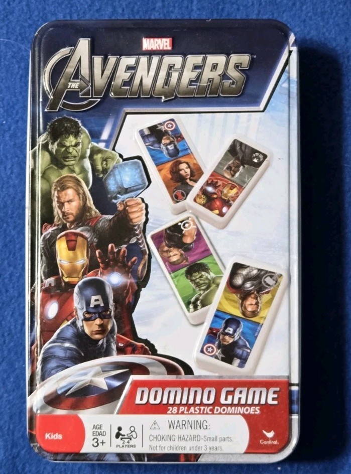 THE AVENGERS DOMINO GAME – COMPLETE (28 PIECES) SET – 3+ – 2-4 players DOMINOES