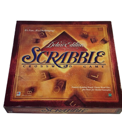 Deluxe Edition Scrabble Crossword Game (1999, Rotating Board) 100% complete/GUC