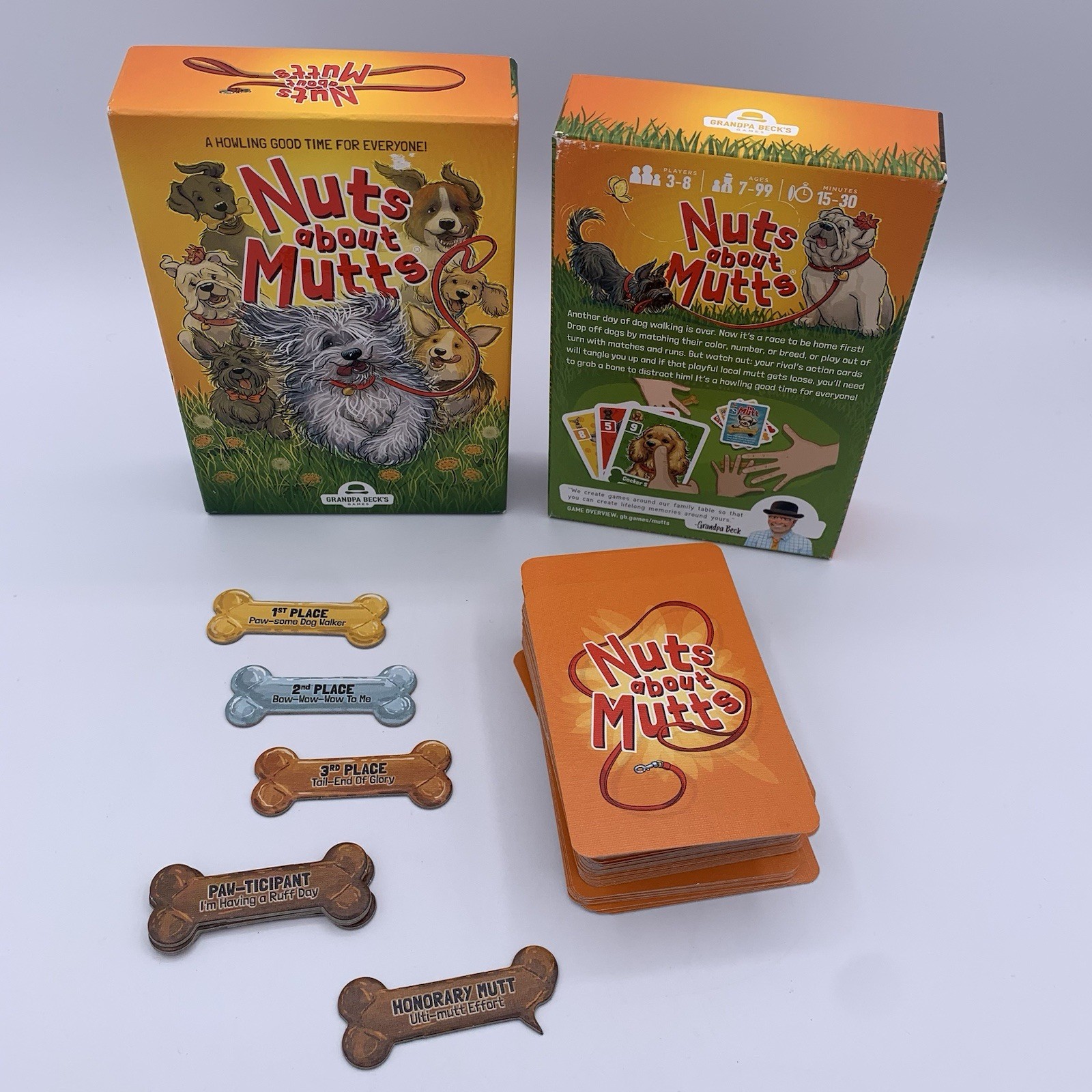 Grandpa Beck’s Nuts About Mutts Dog Card Game 2019 COMPLETE A Howling Good Time