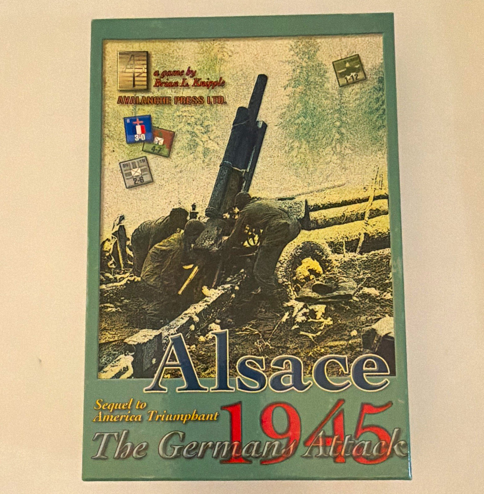 Avalanche Press Ltd. Alsace 1945: The German Attack War Board Game 2005