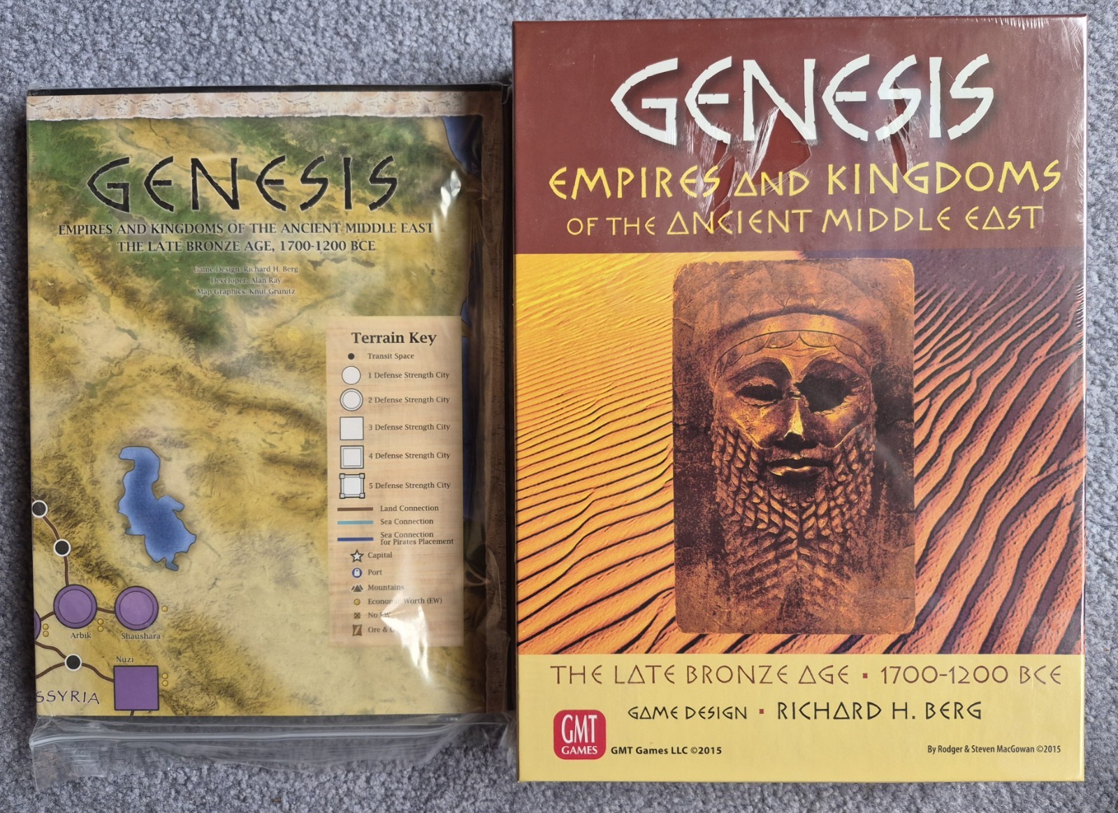 Genesis & Mounted Map – Empires & Kingdoms of the Ancient Middle East, New in SW