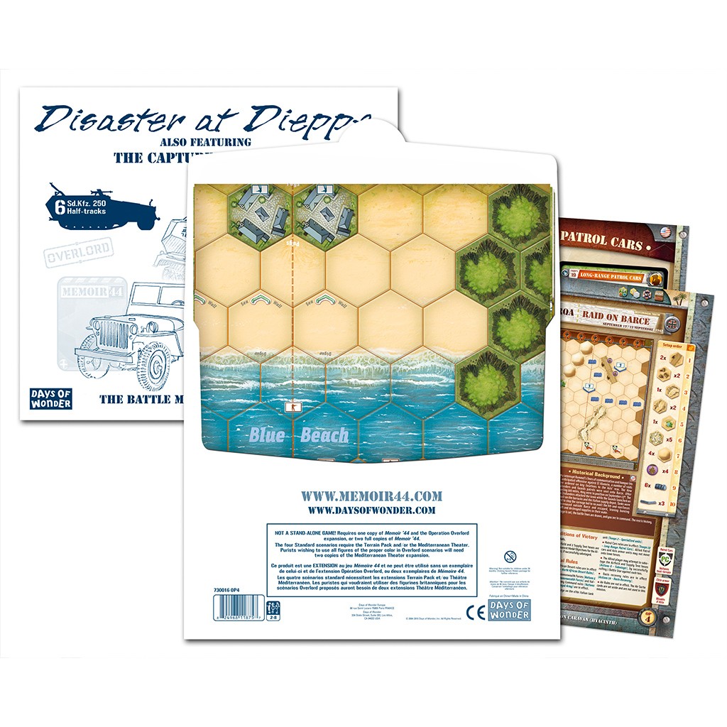 Days of Wonder Memoir 44 Disaster at Dieppe Battle Map DOW 7316