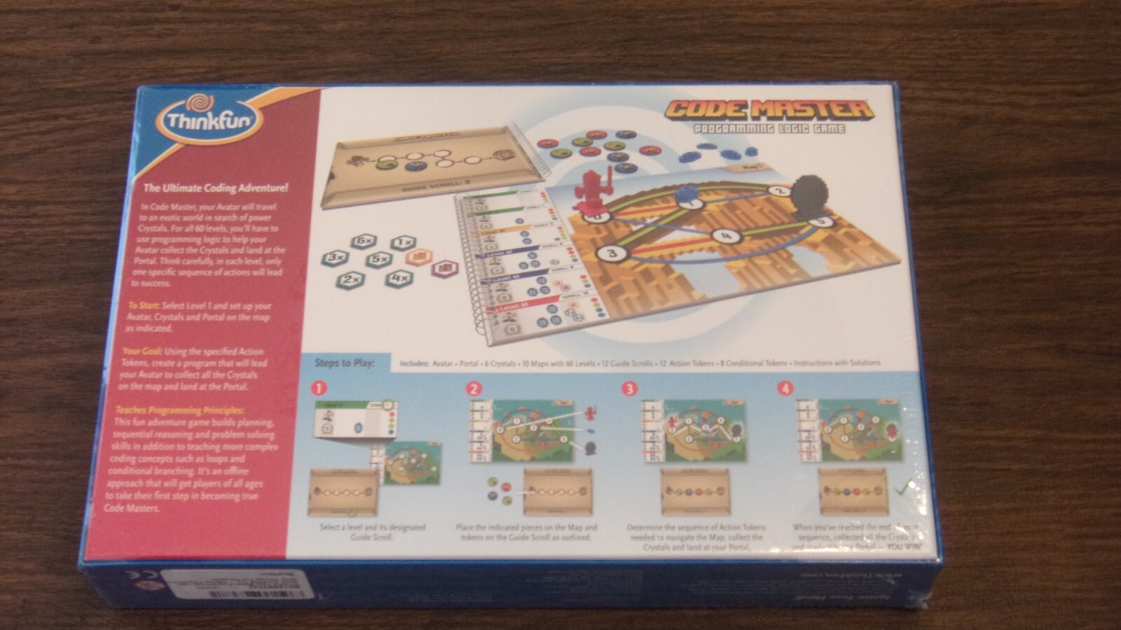 NIB Think Fun Code Master Programming Logic Game Ignite your Mind 60 Levels