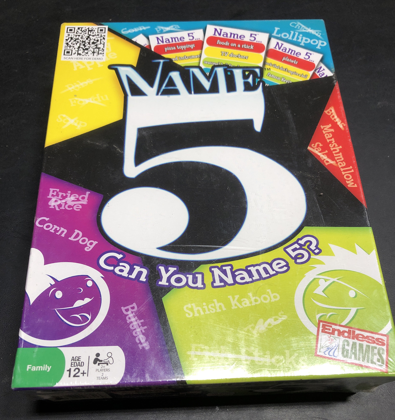 Name 5 Card Game Party Pack 2 or More Player Teams Card Board Party Game New