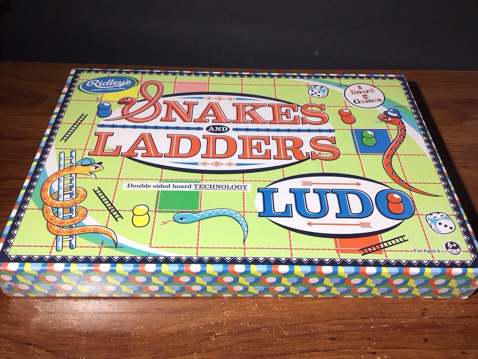 Snakes & Ladders Ludo Board Game Double Sided