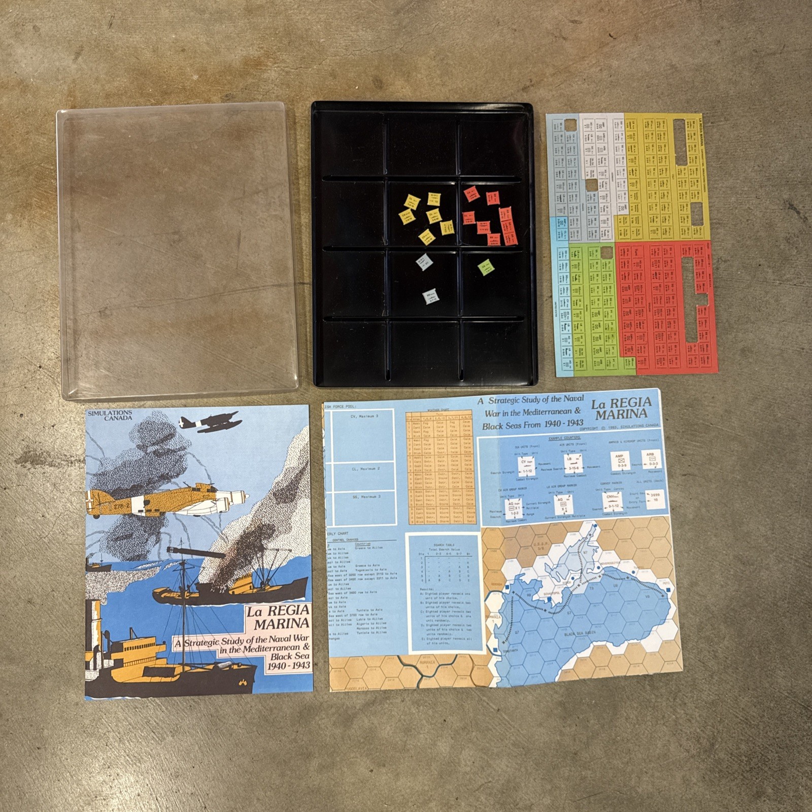 Vinytage 1983 War Game La Regia Marina Simulations Canada Mostly Unpunched